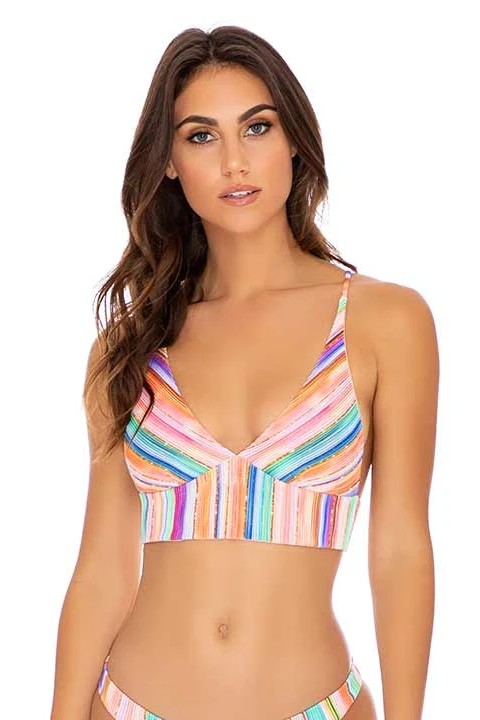 Luli Fama Heat Waves BUSTIER TOP